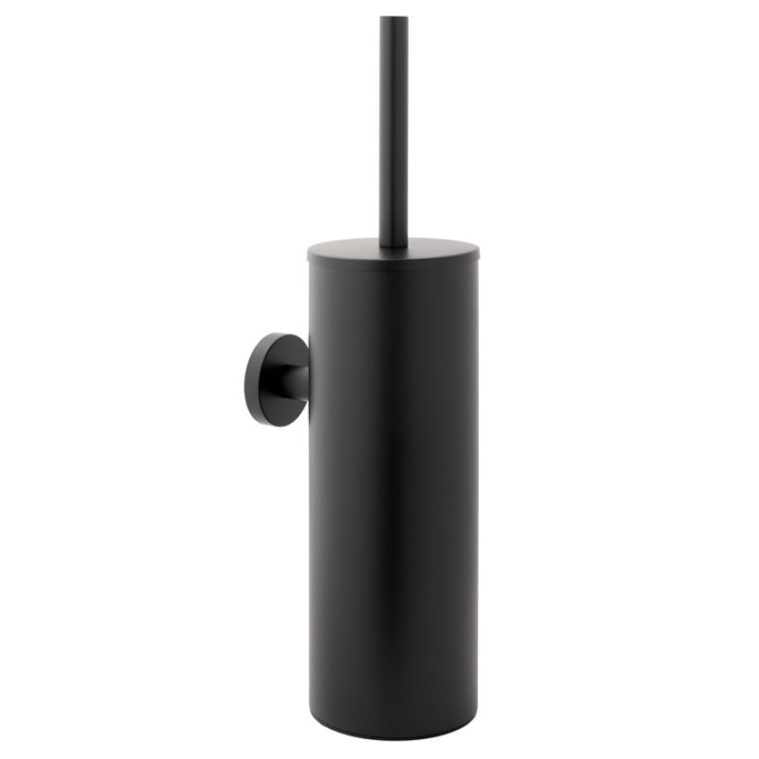 Cutout image of JTP Vos Matt Black Toilet Brush Set